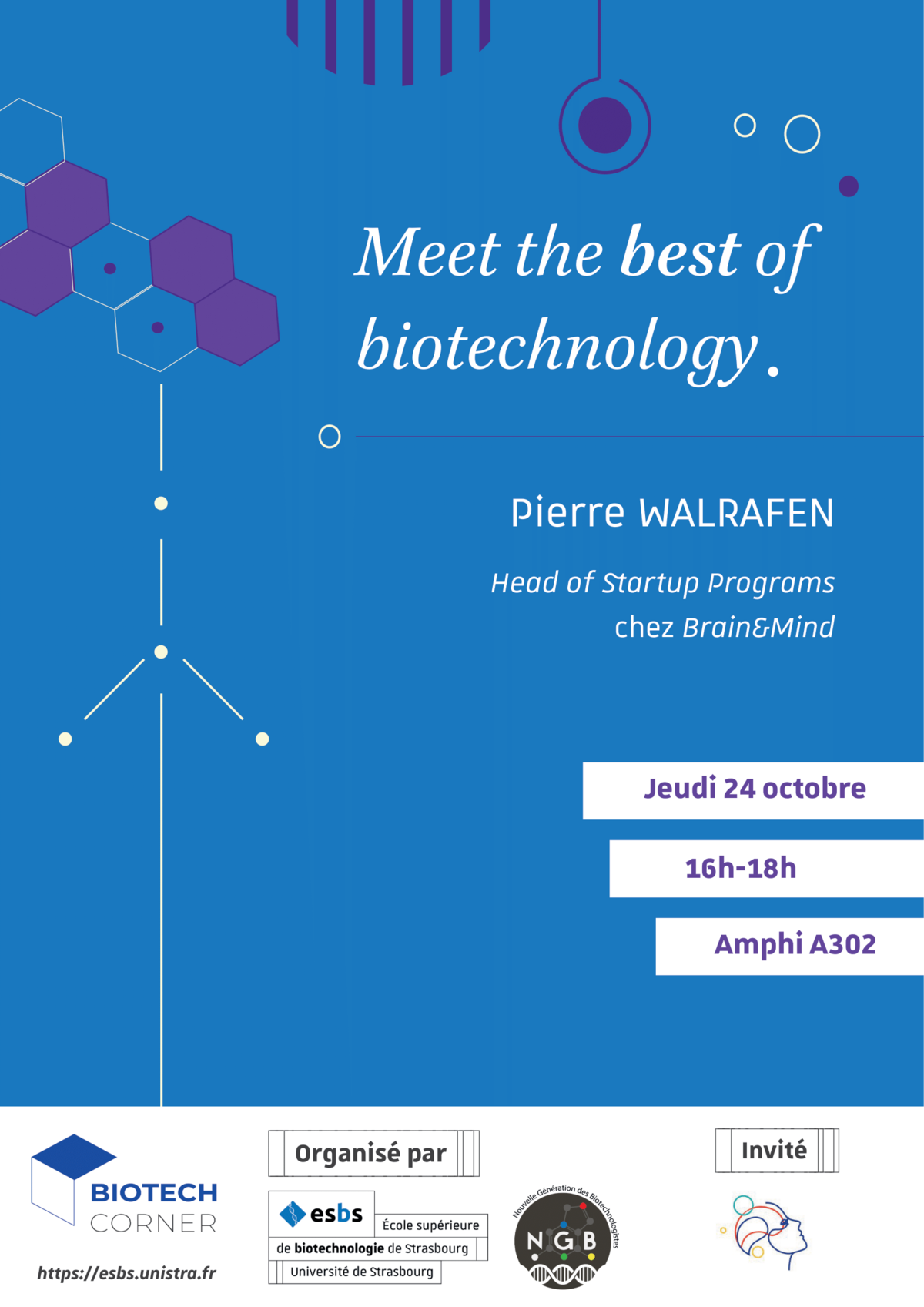 2ème Biotech Corner de l'année 2024-2025 ! - ESBS - École supérieure de ...