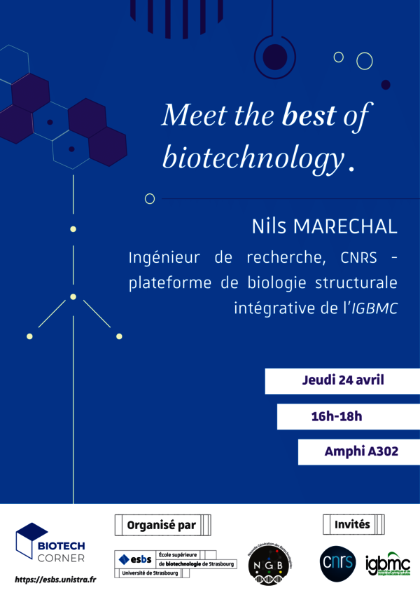 Biotech Corner avec Nils Marechal à l'ESBS