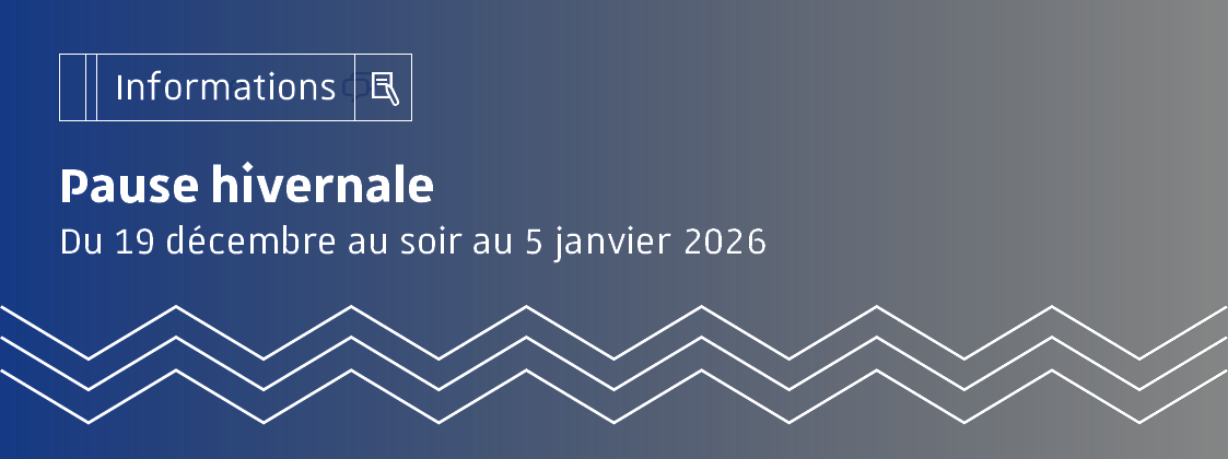 Fermeture de l'établissement pour les congés d'hiver